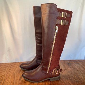 Royal Burgundy Riding Boots